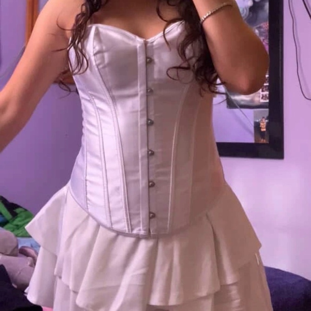 Overbust White Corset Top